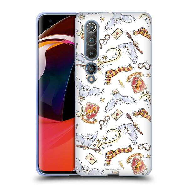 Harry Potter Deathly Hallows XIII Hedwig Owl Pattern Soft Gel Case for Xiaomi Mi 10 5G / Mi 10 Pro 5G