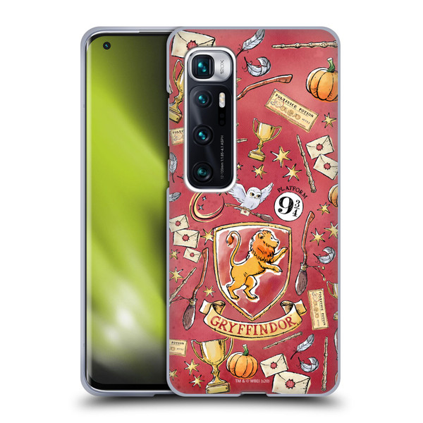 Harry Potter Deathly Hallows XIII Gryffindor Pattern Soft Gel Case for Xiaomi Mi 10 Ultra 5G