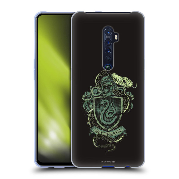Harry Potter Deathly Hallows XIV Slytherin Soft Gel Case for OPPO Reno 2
