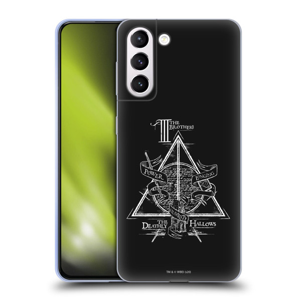 Harry Potter Deathly Hallows XIV Triangle Symbol Soft Gel Case for Samsung Galaxy S21+ 5G