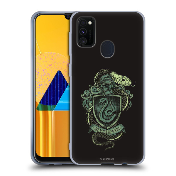 Harry Potter Deathly Hallows XIV Slytherin Soft Gel Case for Samsung Galaxy M30s (2019)/M21 (2020)