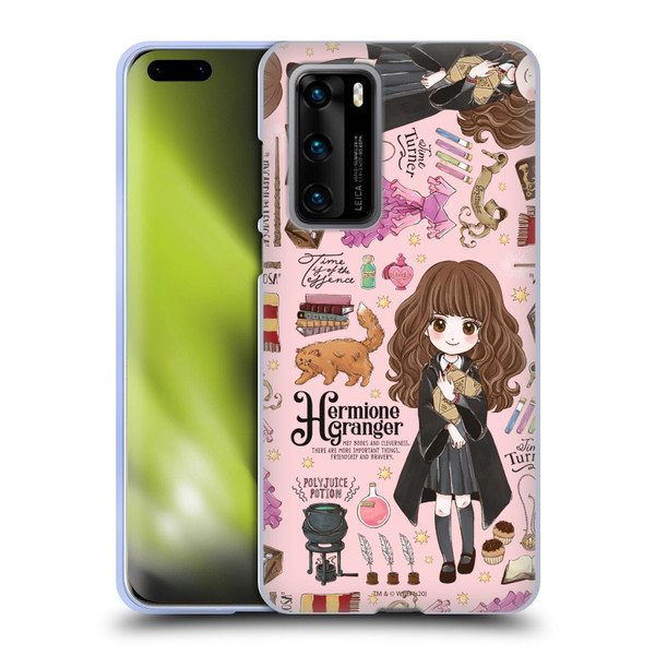Harry Potter Deathly Hallows XXXVII Hermione Pattern Soft Gel Case for Huawei P40 5G