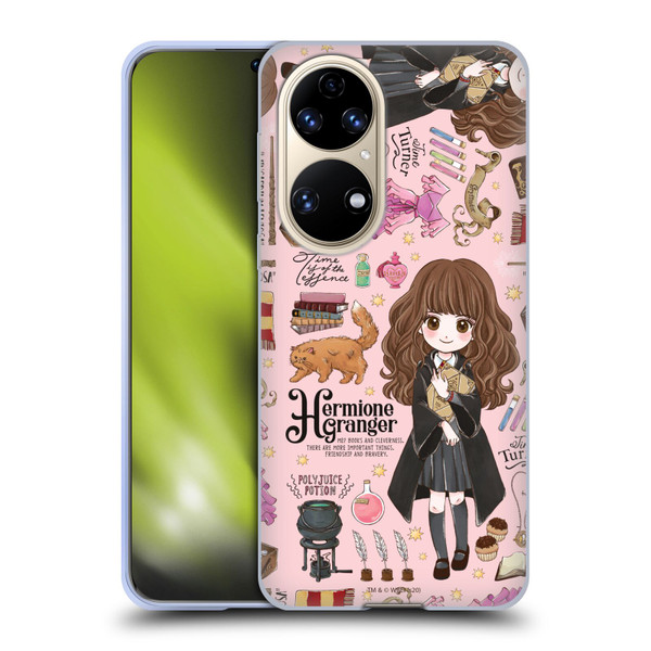 Harry Potter Deathly Hallows XXXVII Hermione Pattern Soft Gel Case for Huawei P50