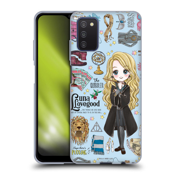 Harry Potter Deathly Hallows XXXVII Luna Pattern Soft Gel Case for Samsung Galaxy A03s (2021)