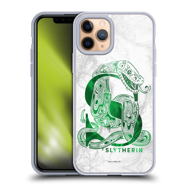 Harry Potter Deathly Hallows IX Slytherin Aguamenti Soft Gel Case for Apple iPhone 11 Pro