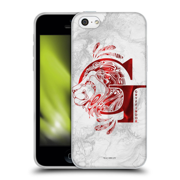 Harry Potter Deathly Hallows IX Gryffindor Aguamenti Soft Gel Case for Apple iPhone 5c