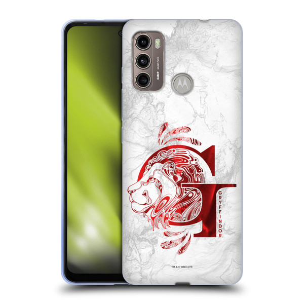 Harry Potter Deathly Hallows IX Gryffindor Aguamenti Soft Gel Case for Motorola Moto G60 / Moto G40 Fusion