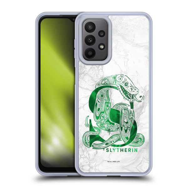Harry Potter Deathly Hallows IX Slytherin Aguamenti Soft Gel Case for Samsung Galaxy A23 / 5G (2022)