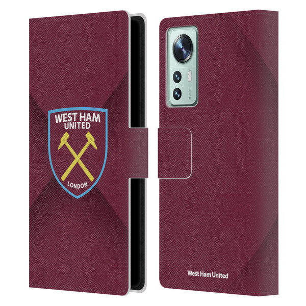 West Ham United FC Crest Gradient Leather Book Wallet Case Cover For Xiaomi 12