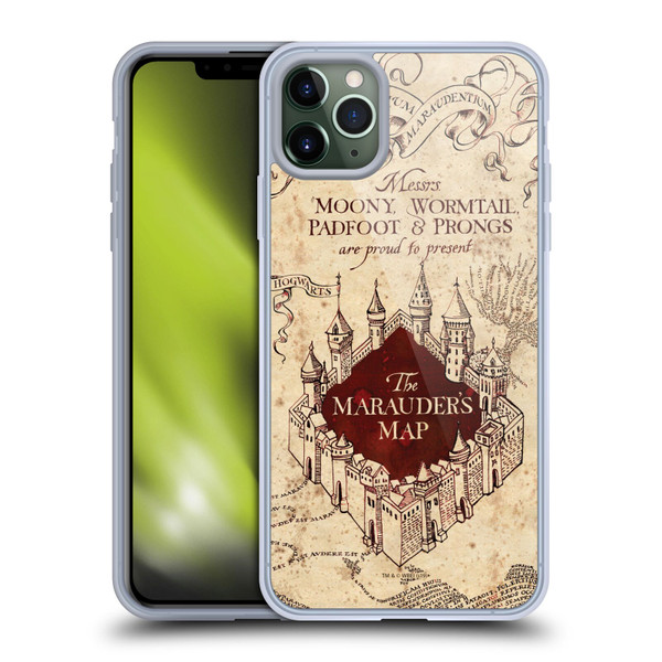 Harry Potter Prisoner Of Azkaban II The Marauder's Map Soft Gel Case for Apple iPhone 11 Pro Max