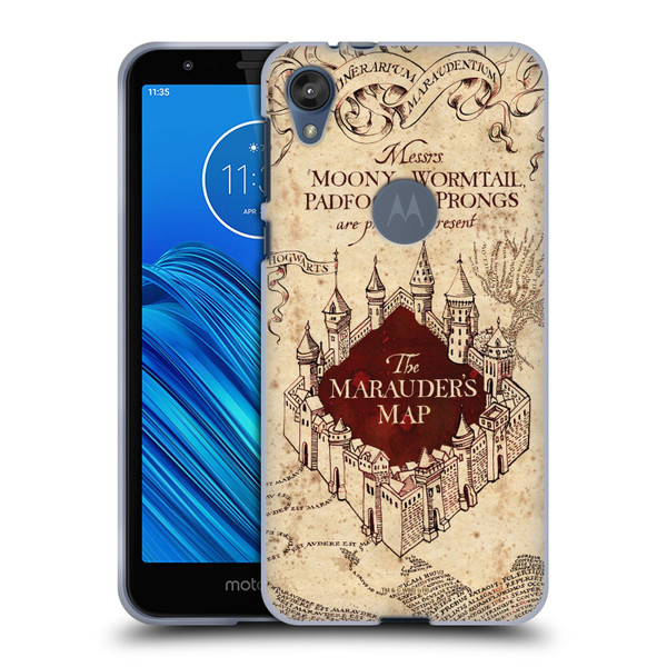 Harry Potter Prisoner Of Azkaban II The Marauder's Map Soft Gel Case for Motorola Moto E6