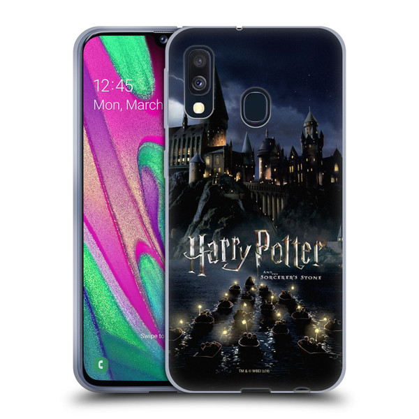 Harry Potter Sorcerer's Stone II Castle Soft Gel Case for Samsung Galaxy A40 (2019)