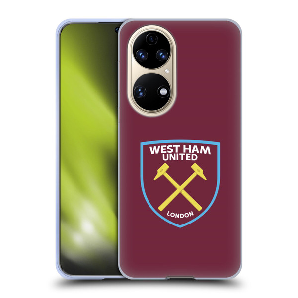 West Ham United FC Crest Full Colour Soft Gel Case for Huawei P50