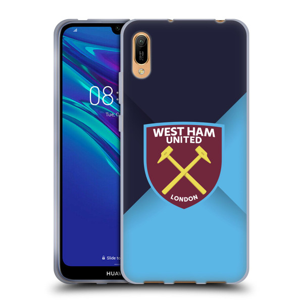West Ham United FC Crest Blue Gradient Soft Gel Case for Huawei Y6 Pro (2019)
