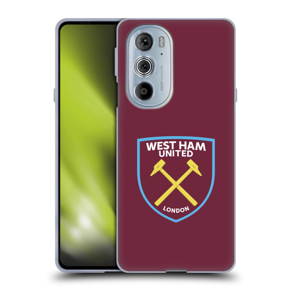West Ham United FC Crest Full Colour Soft Gel Case for Motorola Edge X30