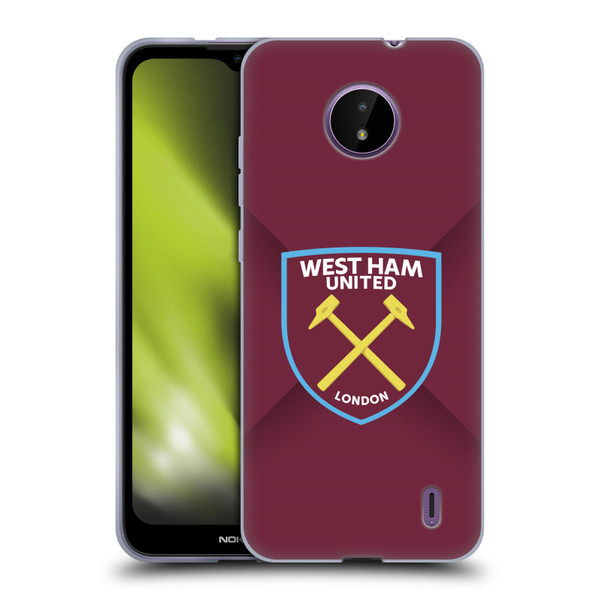 West Ham United FC Crest Gradient Soft Gel Case for Nokia C10 / C20