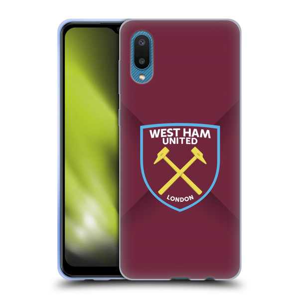 West Ham United FC Crest Gradient Soft Gel Case for Samsung Galaxy A02/M02 (2021)