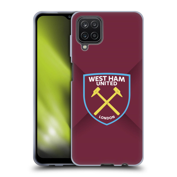 West Ham United FC Crest Gradient Soft Gel Case for Samsung Galaxy A12 (2020)