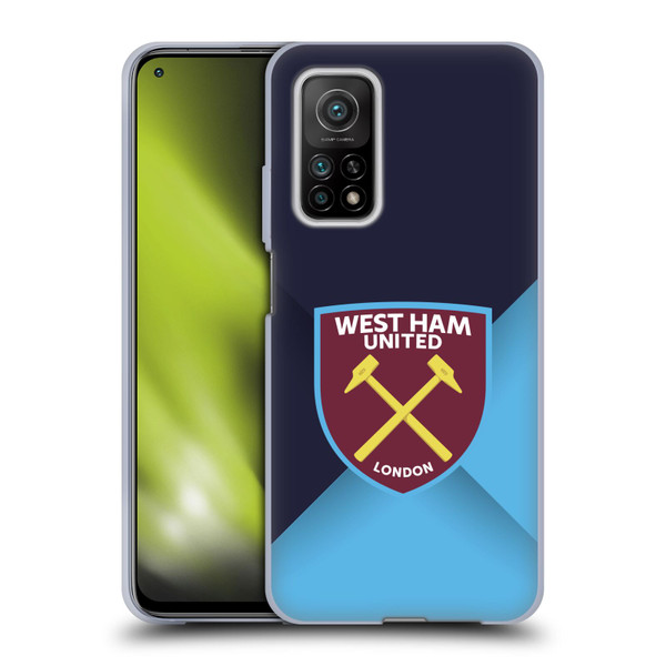 West Ham United FC Crest Blue Gradient Soft Gel Case for Xiaomi Mi 10T 5G