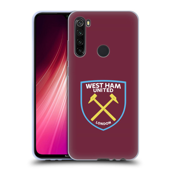 West Ham United FC Crest Full Colour Soft Gel Case for Xiaomi Redmi Note 8T