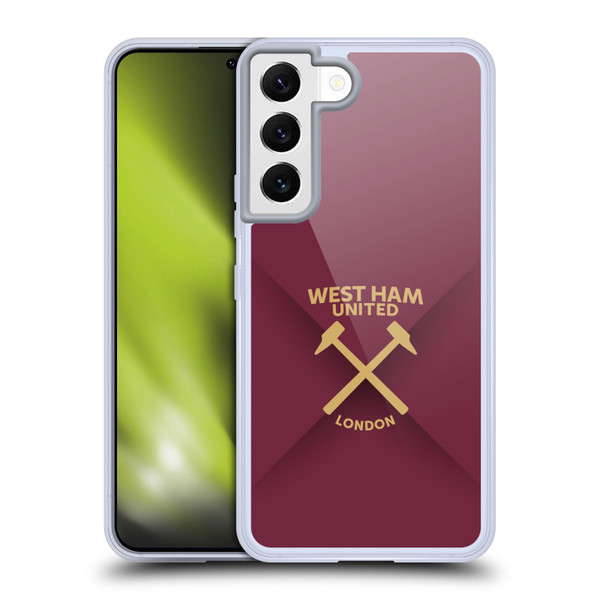 West Ham United FC Hammer Marque Kit Gradient Soft Gel Case for Samsung Galaxy S22 5G