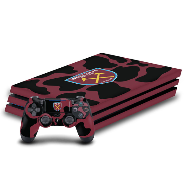 West Ham United FC Art Cow Print Vinyl Sticker Skin Decal Cover for Sony PS4 Pro Bundle