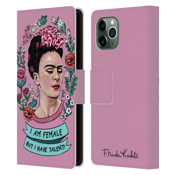 Frida Kahlo Art & Quotes Feminism Leather Book Wallet Case Cover For Apple iPhone 11 Pro