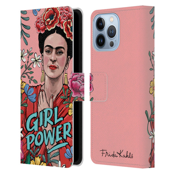 Frida Kahlo Art & Quotes Girl Power Leather Book Wallet Case Cover For Apple iPhone 13 Pro Max