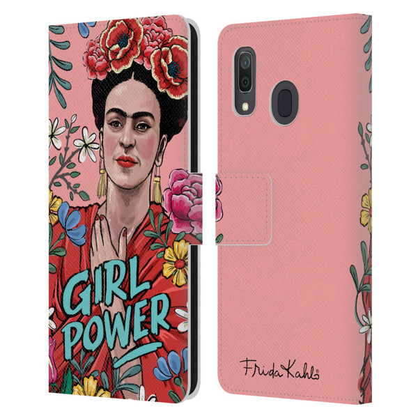 Frida Kahlo Art & Quotes Girl Power Leather Book Wallet Case Cover For Samsung Galaxy A33 5G (2022)