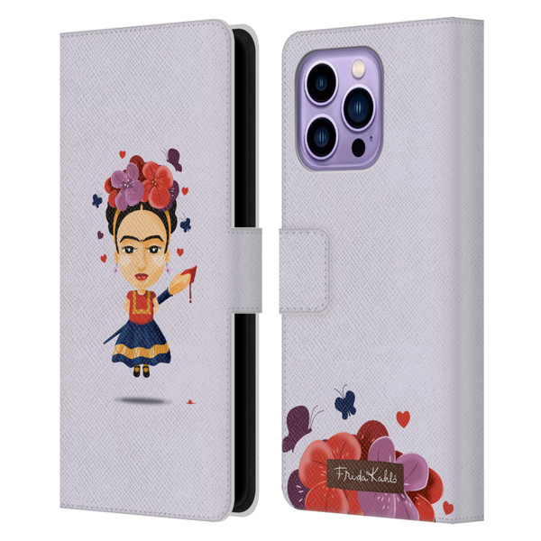 Frida Kahlo Doll Solo Leather Book Wallet Case Cover For Apple iPhone 14 Pro Max