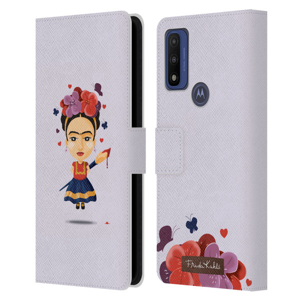 Frida Kahlo Doll Solo Leather Book Wallet Case Cover For Motorola G Pure