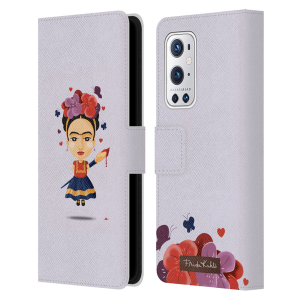 Frida Kahlo Doll Solo Leather Book Wallet Case Cover For OnePlus 9 Pro