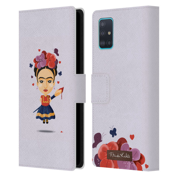 Frida Kahlo Doll Solo Leather Book Wallet Case Cover For Samsung Galaxy A51 (2019)