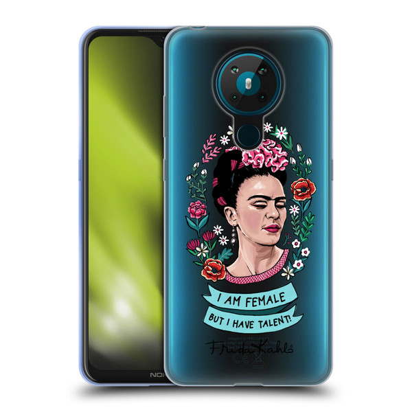Frida Kahlo Art & Quotes Feminism Soft Gel Case for Nokia 5.3