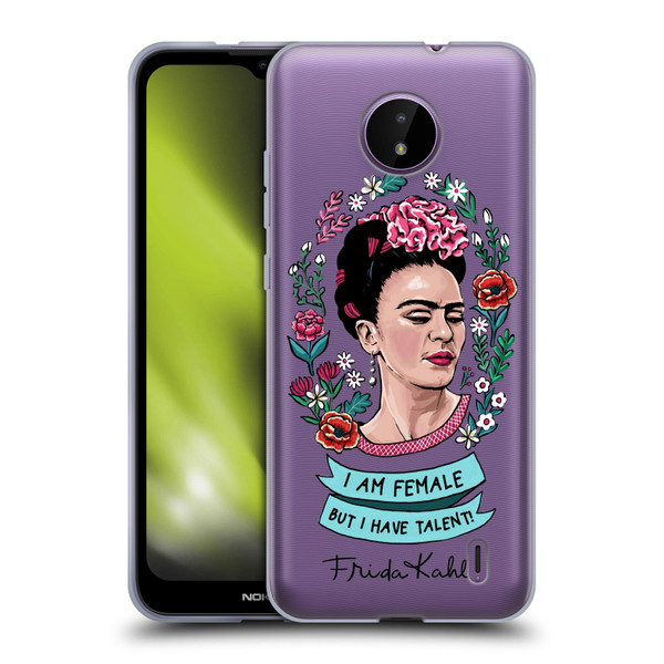 Frida Kahlo Art & Quotes Feminism Soft Gel Case for Nokia C10 / C20
