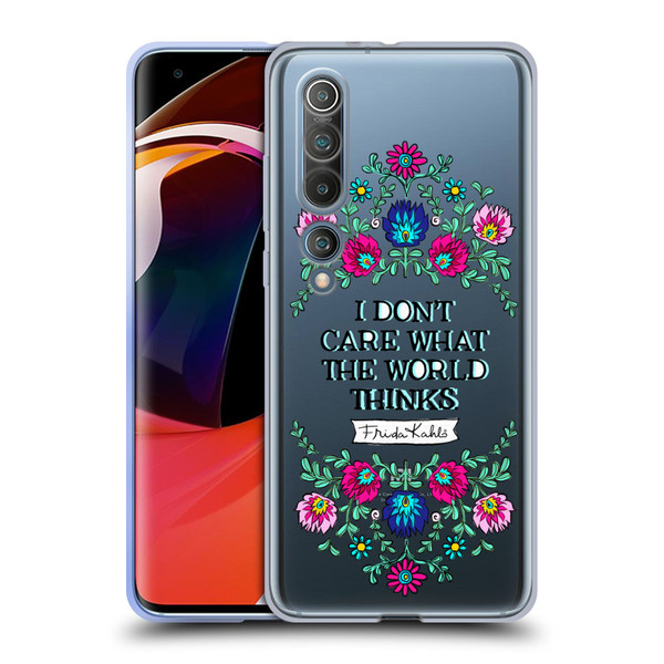 Frida Kahlo Art & Quotes Confident Woman Soft Gel Case for Xiaomi Mi 10 5G / Mi 10 Pro 5G