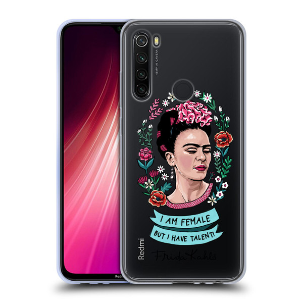 Frida Kahlo Art & Quotes Feminism Soft Gel Case for Xiaomi Redmi Note 8T