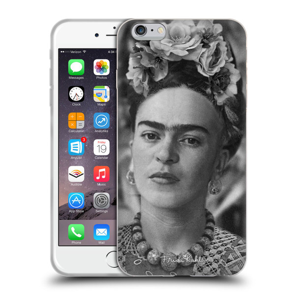 Frida Kahlo Portraits And Quotes Floral Headdress Soft Gel Case for Apple iPhone 6 Plus / iPhone 6s Plus