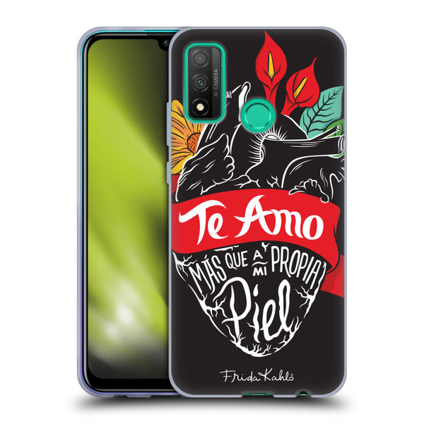 Frida Kahlo Typography Heart Soft Gel Case for Huawei P Smart (2020)