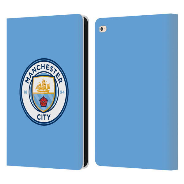 Manchester City Man City FC Badge Blue Full Colour Leather Book Wallet Case Cover For Apple iPad Air 2 (2014)