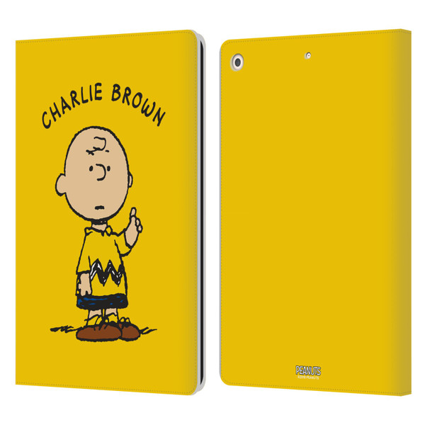 Peanuts Characters Charlie Brown Leather Book Wallet Case Cover For Apple iPad 10.2 2019/2020/2021