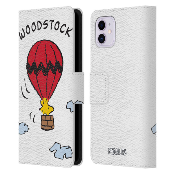 Peanuts Characters Woodstock Leather Book Wallet Case Cover For Apple iPhone 11