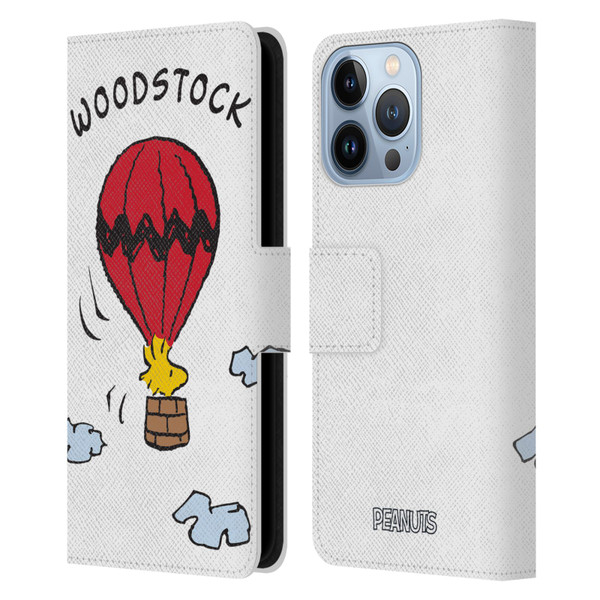 Peanuts Characters Woodstock Leather Book Wallet Case Cover For Apple iPhone 13 Pro