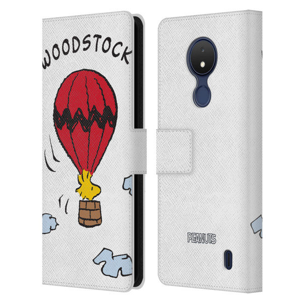 Peanuts Characters Woodstock Leather Book Wallet Case Cover For Nokia C21