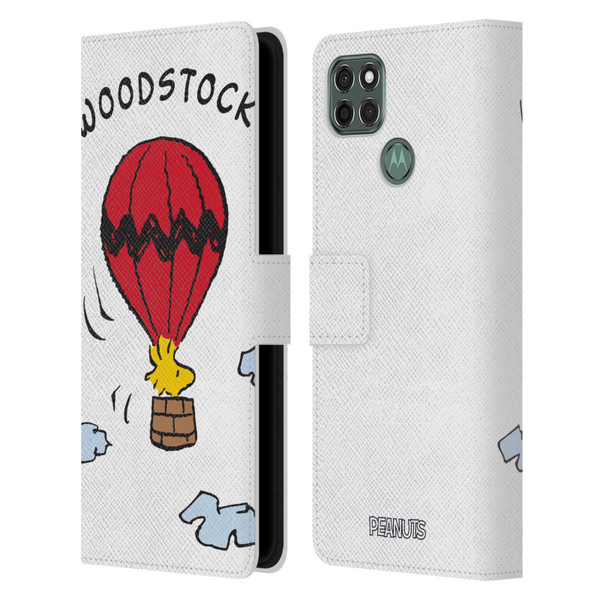 Peanuts Characters Woodstock Leather Book Wallet Case Cover For Motorola Moto G9 Power
