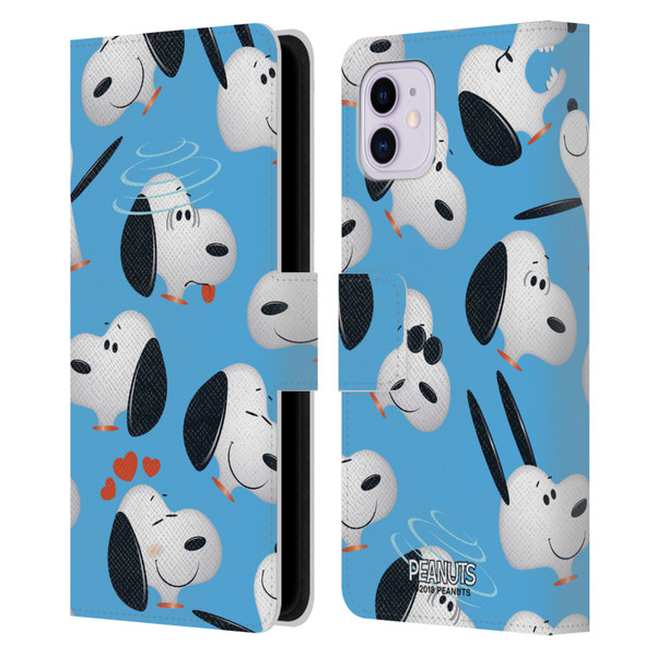 Peanuts Character Patterns Snoopy Leather Book Wallet Case Cover For Apple iPhone 11