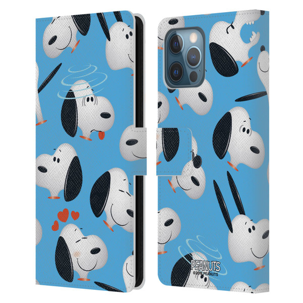Peanuts Character Patterns Snoopy Leather Book Wallet Case Cover For Apple iPhone 12 Pro Max