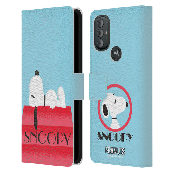 Peanuts Snoopy Deco Dreams House Leather Book Wallet Case Cover For Motorola Moto G10 / Moto G20 / Moto G30