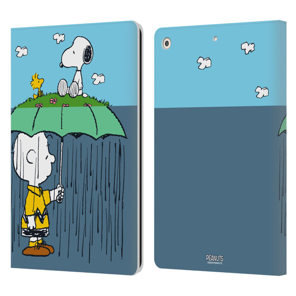 Peanuts Halfs And Laughs Charlie, Snoppy & Woodstock Leather Book Wallet Case Cover For Apple iPad 10.2 2019/2020/2021