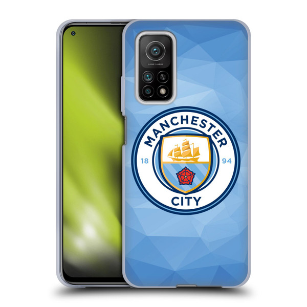 Manchester City Man City FC Badge Geometric Blue Full Colour Soft Gel Case for Xiaomi Mi 10T 5G